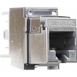 Conector nexans lanmark-5 cat.5e ecranat evo snap-in