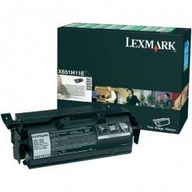 Toner lexmark x651h11e black 25 k x651de  x652de  x654de x654de