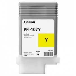 Cartus cerneala canon pfi-107y yellow capacitate 130ml pentru canon ipf680/685