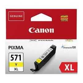 Cartus cerneala canon cli-571xl yellow capacitate 11ml pentru canon pixma
