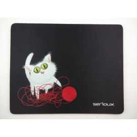 Mouse pad serioux model cat and ball of yarn msp01