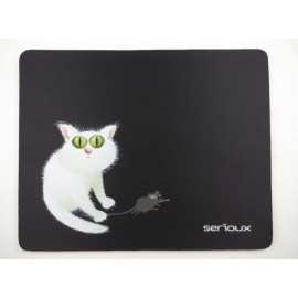Mouse pad serioux model cat and mice msp02 suprafata textila