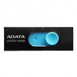 Usb flash drive adata uv220 64gb black/blue retail usb 2.0