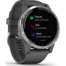 Smart watch garmin vivoactive 4 shadow gray/silver seu smart notifications