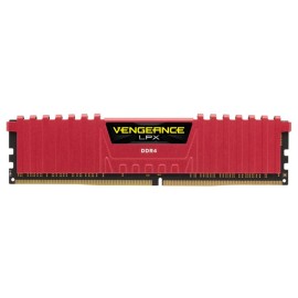 Corsair ddr4 8gb 2666mhz c16 kit red vengeance lpx memory