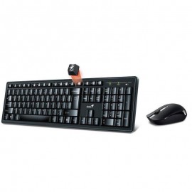 Kit tastatura si mouse genius tastatura wireless 104 taste (slim)