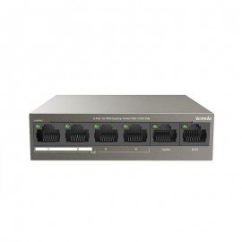 Switch tenda tef1106p-4-63w 6-port 10/100mbps desktop4 poe + 2 normal