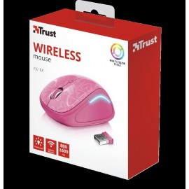 Mouse fara fir trust yvi fx wireless mouse - pink