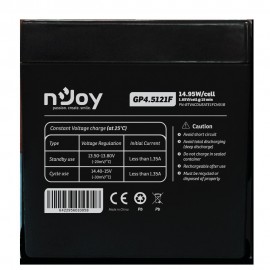 Acumulator njoy gp4.5121f 12v  capacitate 1495w/cell evaluat la 1.65v/cell @