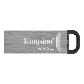 Usb flash drive kingston datatraveler kyson 128gb usb 3.2 metalic
