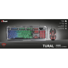 Kit tastatura + mouse trust gxt 845 tural gaming combo