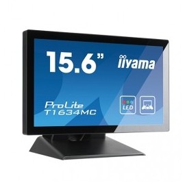 Monitor POS touchscreen iiyama ProLite TF1634MC-B8X, 16 inch, Full HD, PCAP,...