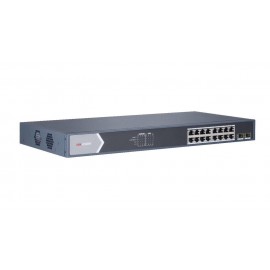 Switch 16 porturi poe gigabit hikvision ds-3e0518p-e/m l2 unmanaged 16