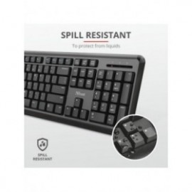 Set fara fir tastatura cu mouse trust ody wireless silent