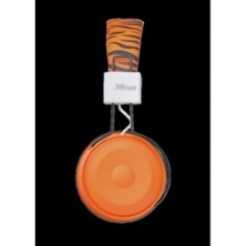 Casti cu microfon trust comi bluetooth wireless kids headphones orange