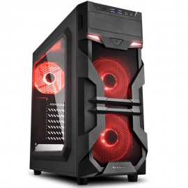 Carcasa sharkoon vg7-w red atx  general form factor: atx expansion