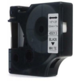 Ribbon jetworld replacement dymo d1 white on black 12mm x