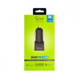 Incarcator auto usb goui duo +d quick charge 3.0 +