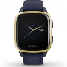Ceas smartwatch garmin venu sq nfc-music captain blue/light gold