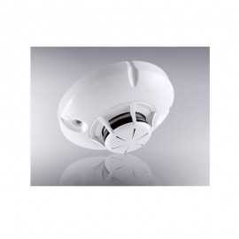 Wireless combined optical-smoke and rate of rise heat detector (base