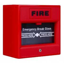 Buton de incendiu cu geam de sticla rosu nd-ebg911