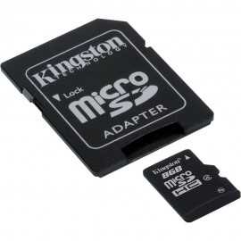 Micro secure digital card kingston 8gb clasa 4 adaptor sd