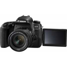 Camera foto canon eos77d kit obiectiv 18-55mm f4.0-5.6 is stm
