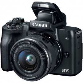 Camera foto canon eos m50 black kit ef-m15-45 is stm